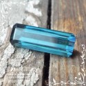 Синий турмалин (индиголит, индиколит) из Афганистана ручной огранки октагон 16x6,5мм 4.3 карата