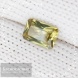 Сертифицированный натуральный яркий зелёно-жёлтый хризоберилл со Шри-Ланки огранки радиант 7,11x4,73мм 0,90 карат (драгоценный камень)