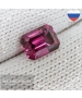 Натуральный тёмно-розовый гранат родолит из Малави огранки Баснословно октагон 7,94x5,99мм 2,24 карата (драгоценный камень)