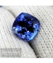 Натуральный глубоко-синий танзанит из Танзании огранки антик 8,00x7,88мм 2,76 карат (драгоценный камень)